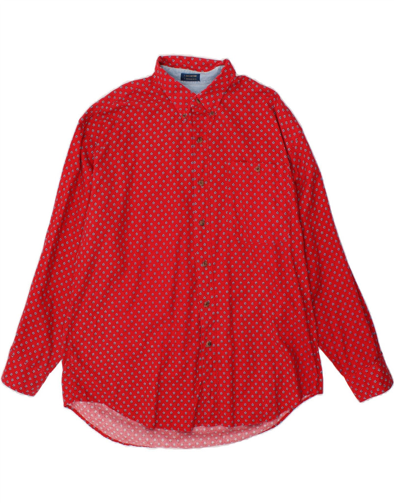 VINTAGE Mens Shirt XL Red Spotted Cotton Vintage Vintage and Second-Hand Vintage from Messina Hembry 