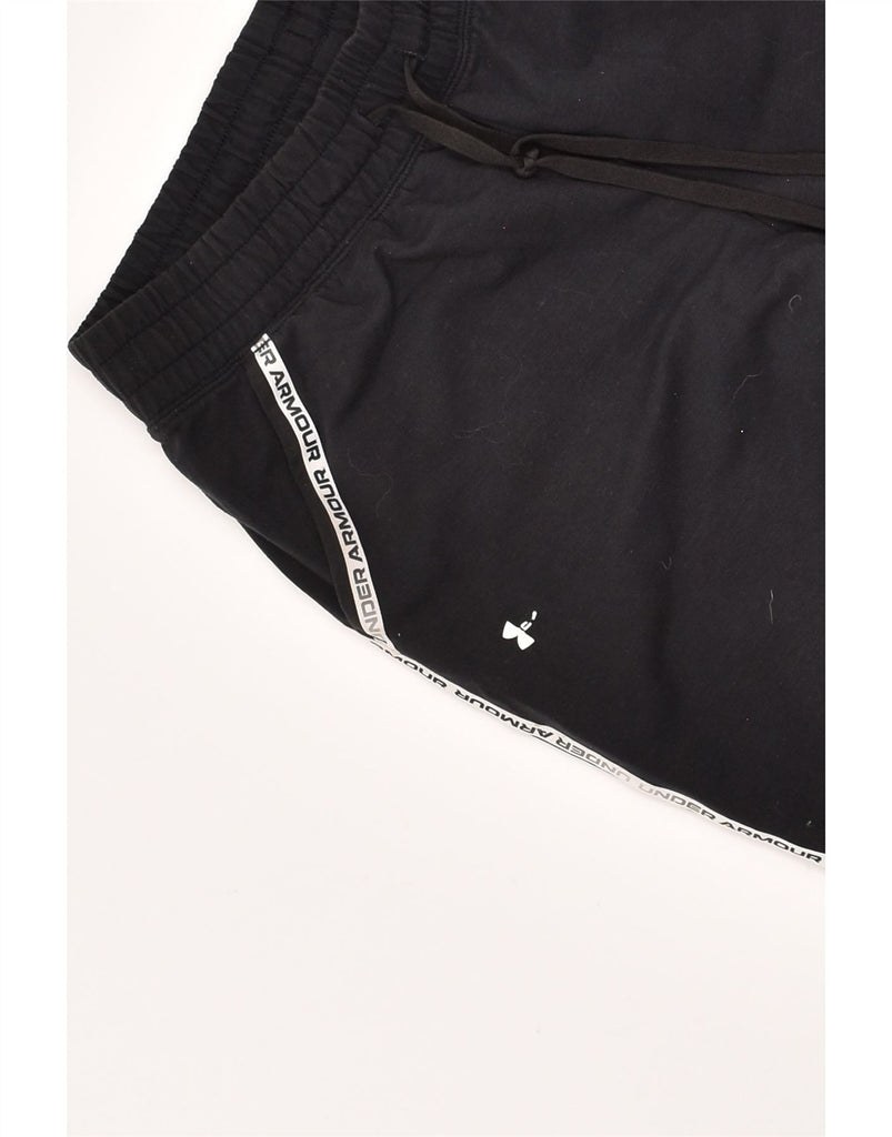 UNDER ARMOUR Mens Graphic Tracksuit Trousers Joggers Small Black Cotton | Vintage Under Armour | Thrift | Second-Hand Under Armour | Used Clothing | Messina Hembry 