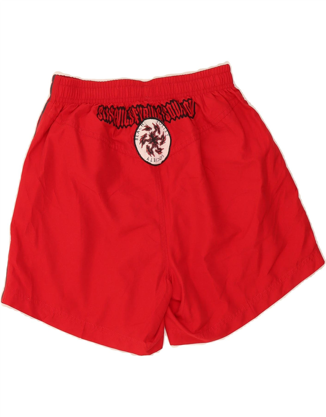 ASICS Boys Graphic Sport Shorts 9-10 Years Small Red Polyester Vintage Asics and Second-Hand Asics from Messina Hembry 