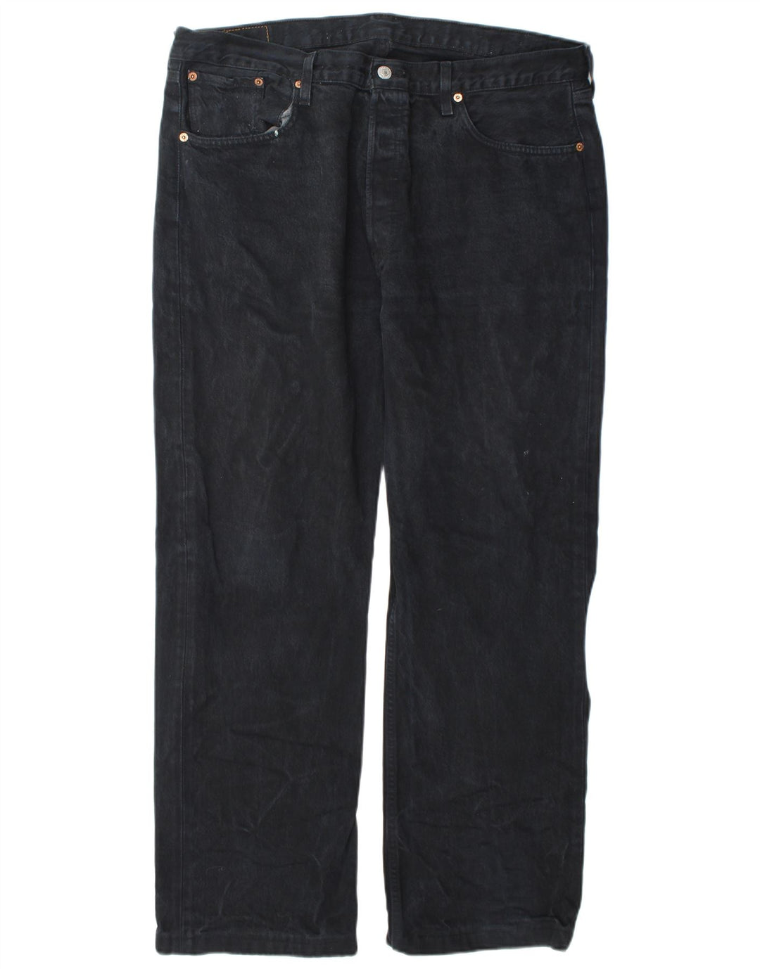 Levi's Mens 501 Straight Jeans W38 L30 Navy Blue