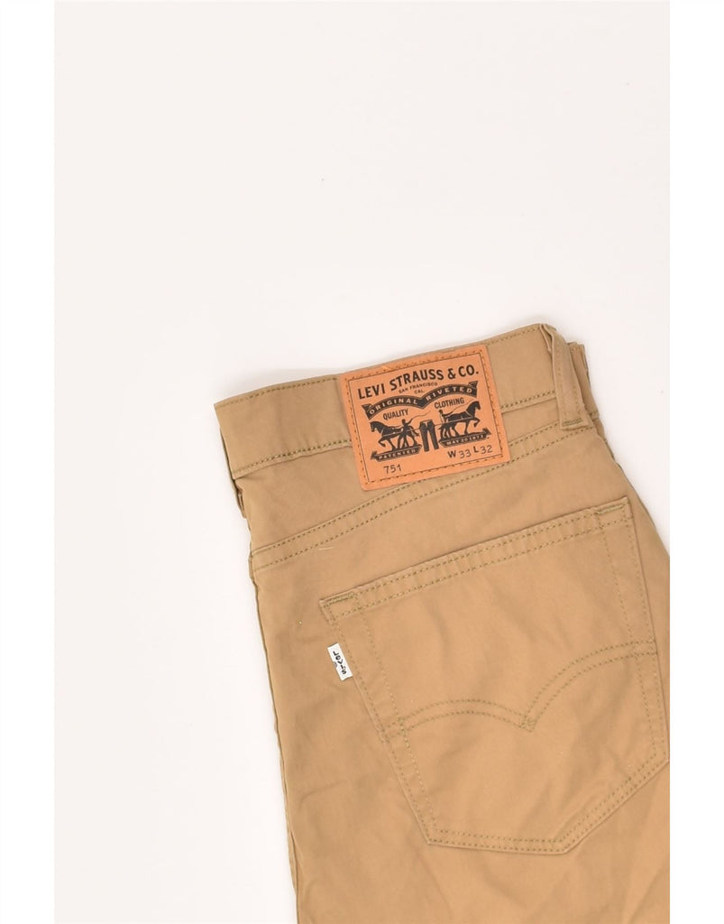 LEVI'S Mens 751 Straight Casual Trousers W33 L29 Beige | Vintage Levi's | Thrift | Second-Hand Levi's | Used Clothing | Messina Hembry 