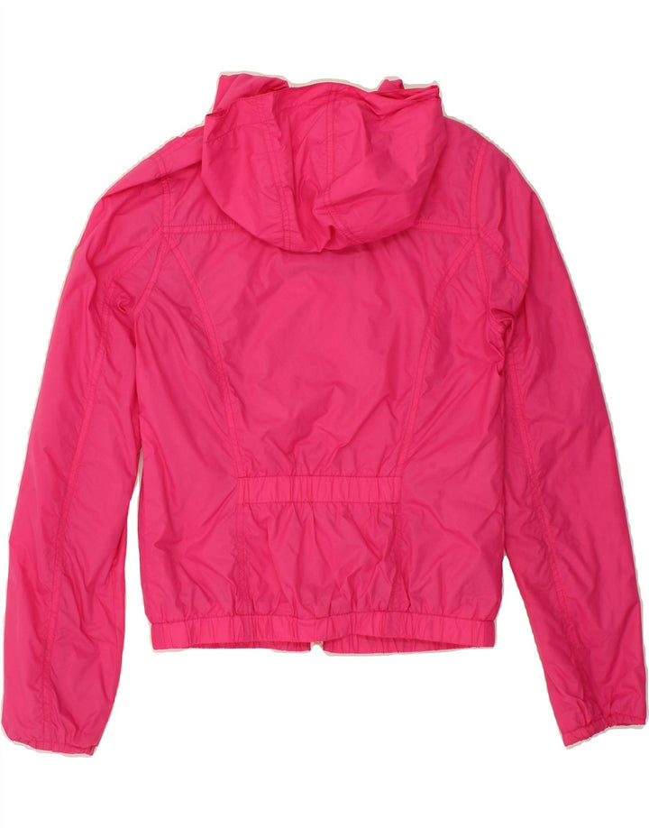 TOMMY HILFIGER Womens Hooded Rain Jacket UK 10 Small Pink Nylon Vintage Tommy Hilfiger and Second-Hand Tommy Hilfiger from Messina Hembry 