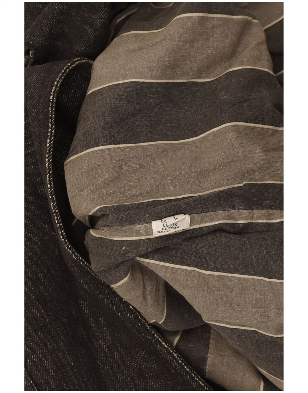 Trussardi Mens Denim Coat UK 40 Large Navy Blue Cotton