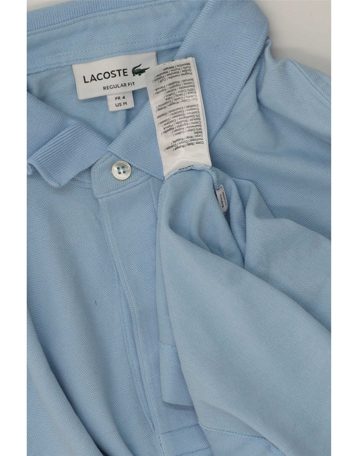 Lacoste Mens Regular Fit Polo Shirt Size 4 Medium Blue Cotton
