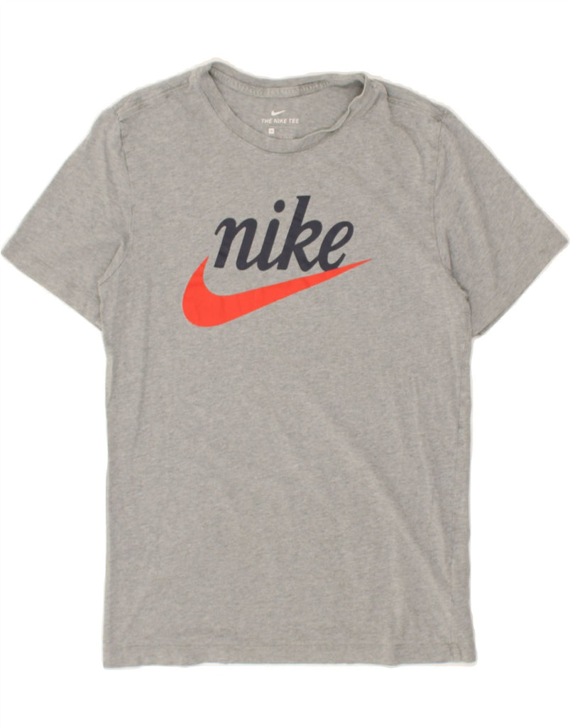 NIKE Mens Graphic T-Shirt Top Small Grey Cotton | Vintage Nike | Thrift | Second-Hand Nike | Used Clothing | Messina Hembry 