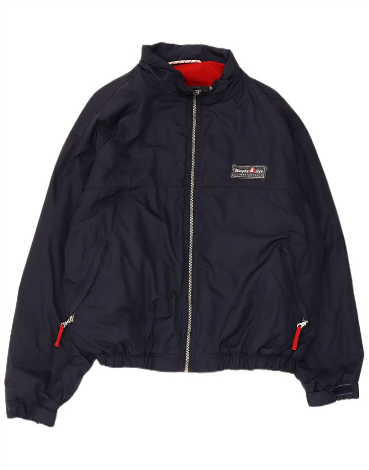 Murphy & Nye Mens Windbreaker Jacket UK 42 XL Navy Blue Polyester