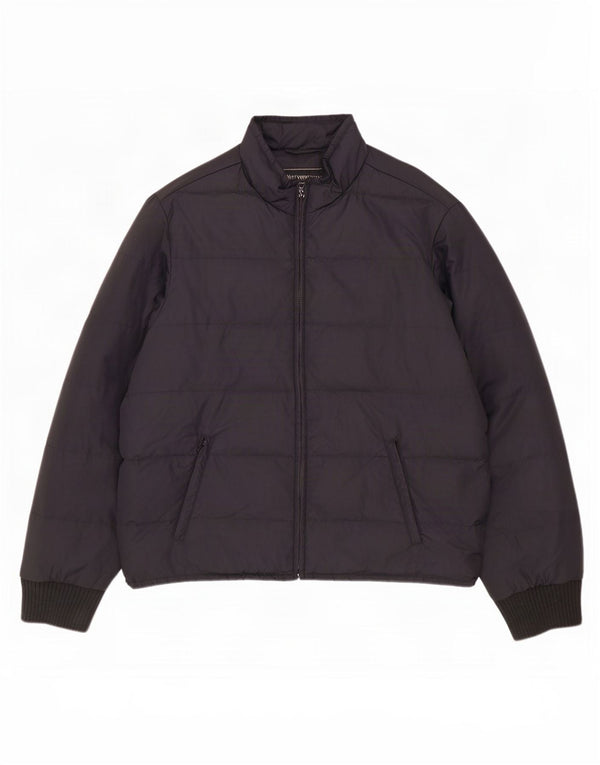 Marlboro Classics Mens Padded Jacket EU 50 Large Black Nylon