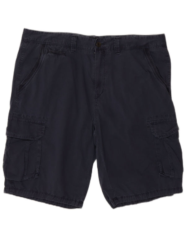 Hugo Boss Mens Comfort Fit Cargo Shorts EU 52 XL W38  Navy Blue Cotton