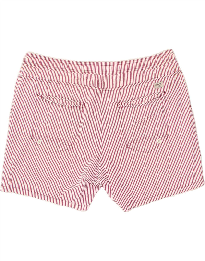 TIMBERLAND Mens Sport Shorts Large Pink Pinstripe Cotton | Vintage Timberland | Thrift | Second-Hand Timberland | Used Clothing | Messina Hembry 