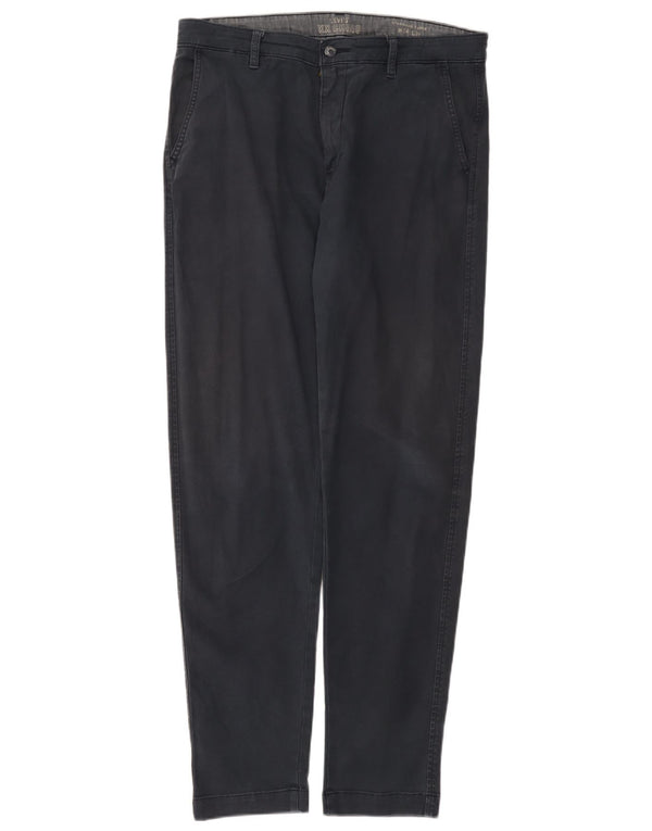 Levi's Mens Standard Tapered Chino Trousers W34 L34 Navy Blue Cotton