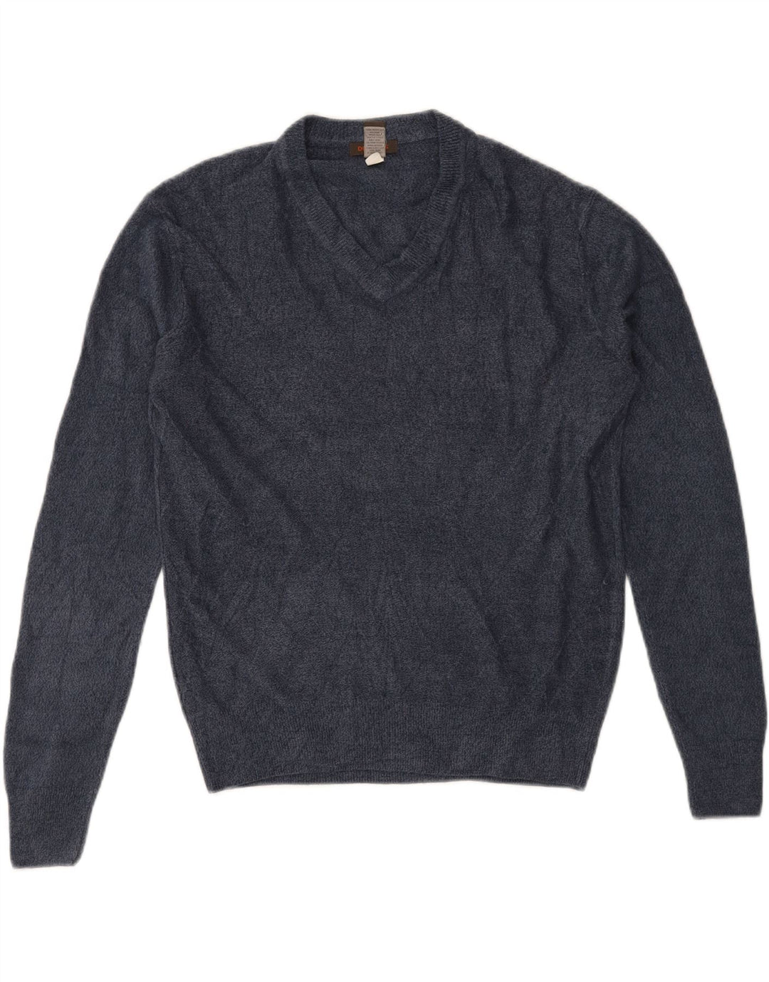 DOCKERS Mens V-Neck Jumper Sweater Small Navy Blue Acrylic Vintage Dockers and Second-Hand Dockers from Messina Hembry 