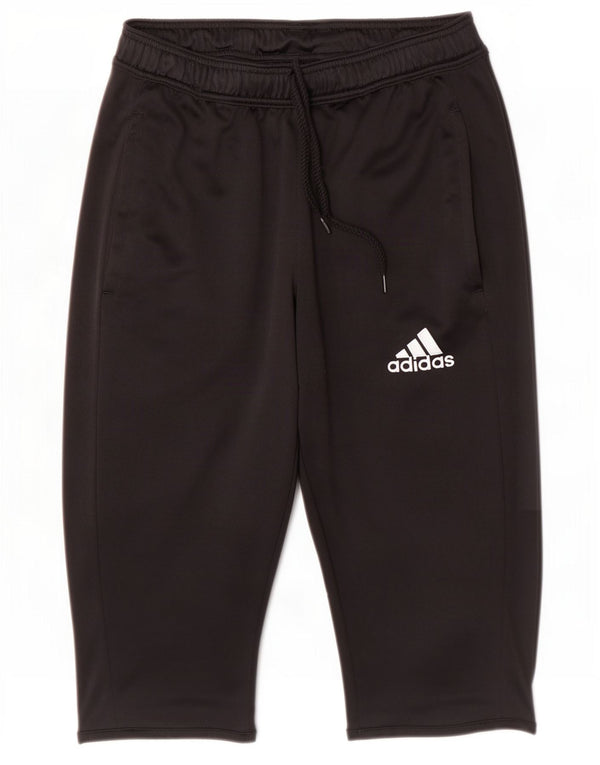 Adidas Womens Climalite Bermuda Sport Shorts UK 10 Small Black Polyester