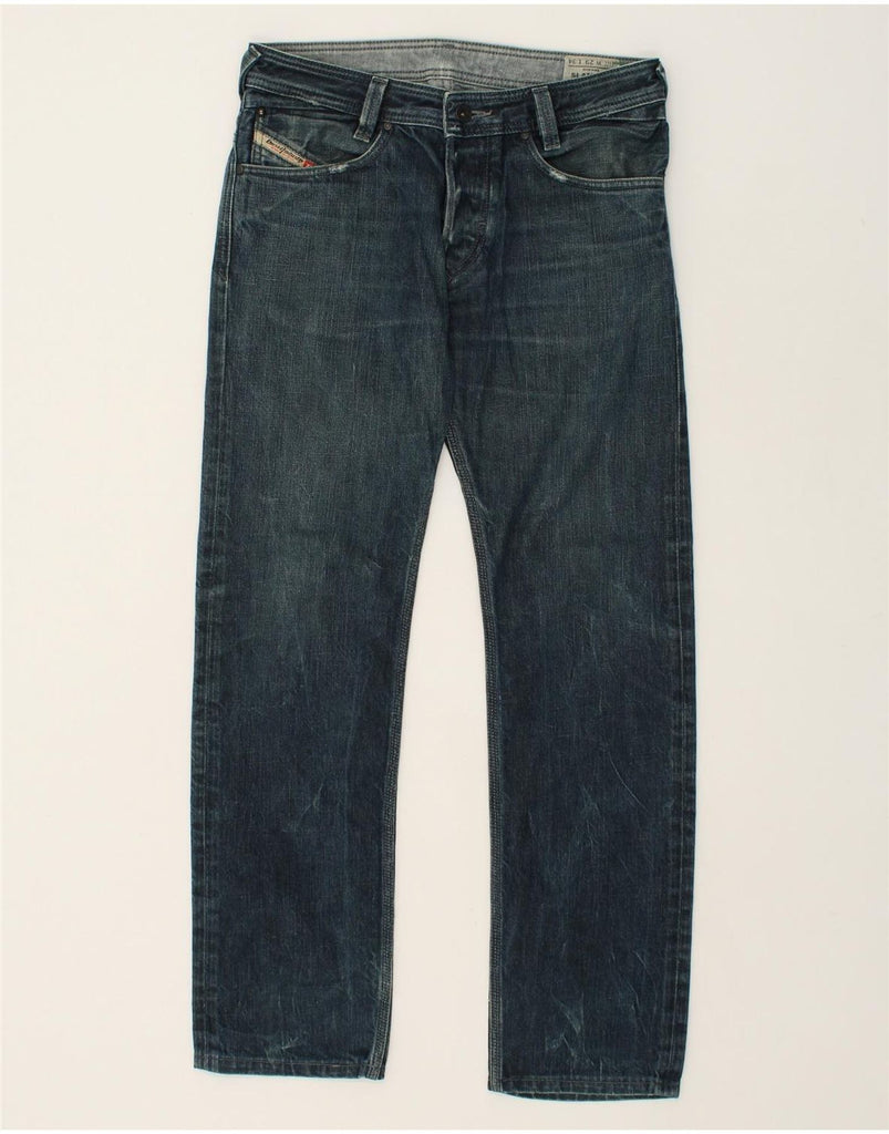 DIESEL Womens Slammer Straight Jeans W29 L30 Navy Blue Cotton | Vintage Diesel | Thrift | Second-Hand Diesel | Used Clothing | Messina Hembry 