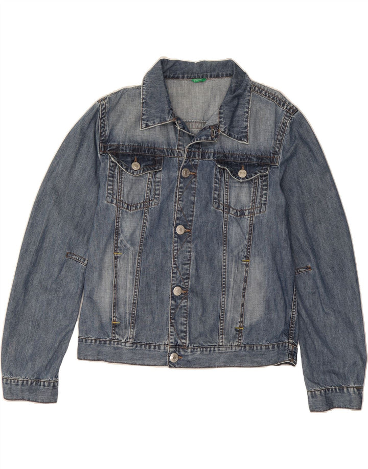BENETTON Womens Denim Jacket UK 20 2XL Blue Cotton Vintage Benetton and Second-Hand Benetton from Messina Hembry 
