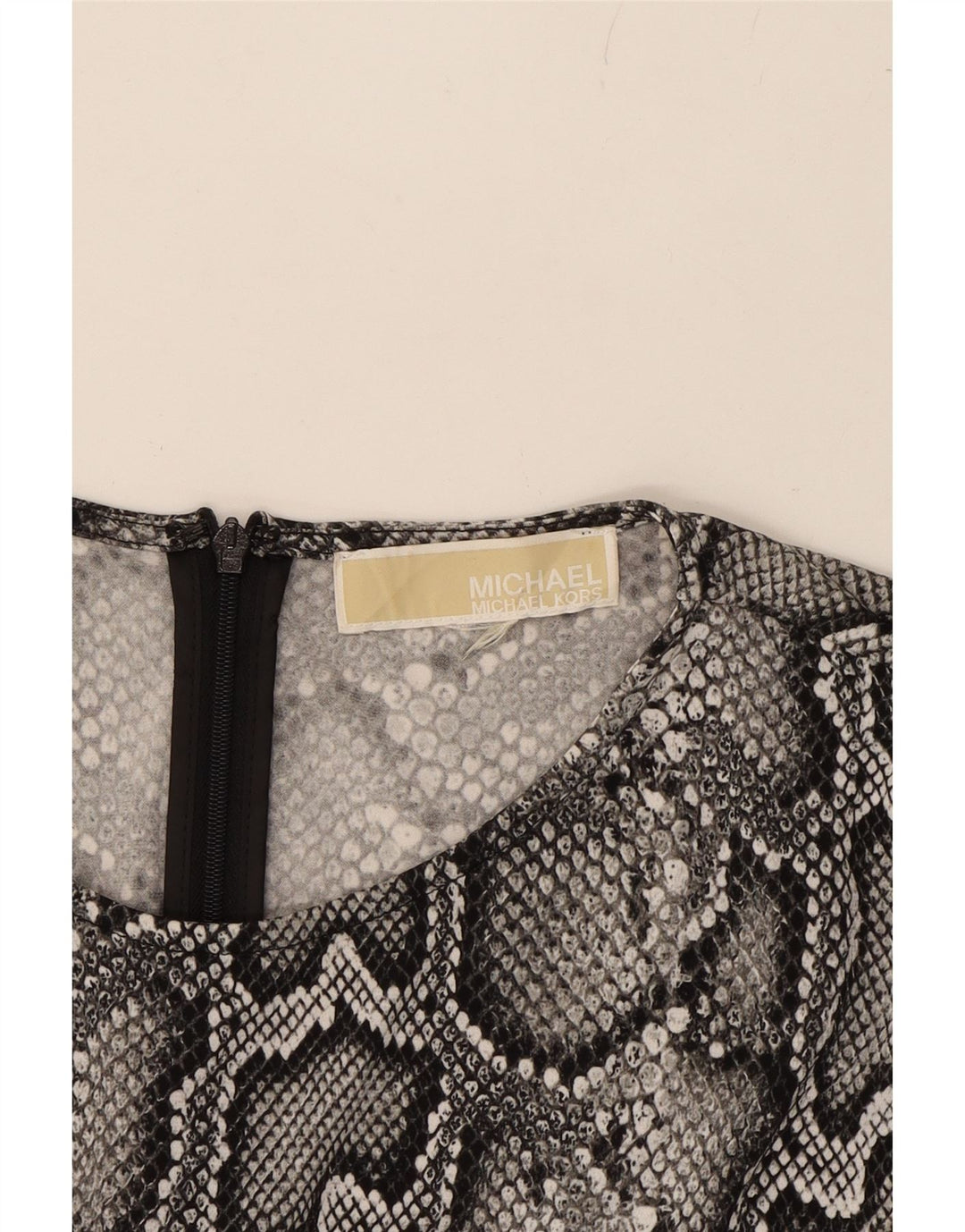MICHAEL KORS Womens Sheath Dress UK 14 Medium Grey Animal Print Vintage Michael Kors and Second-Hand Michael Kors from Messina Hembry 