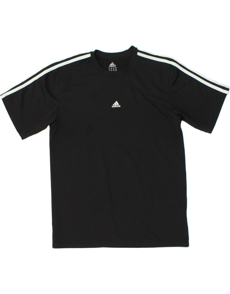 ADIDAS Mens Graphic T-Shirt Top Small Black Polyester | Vintage Adidas | Thrift | Second-Hand Adidas | Used Clothing | Messina Hembry 