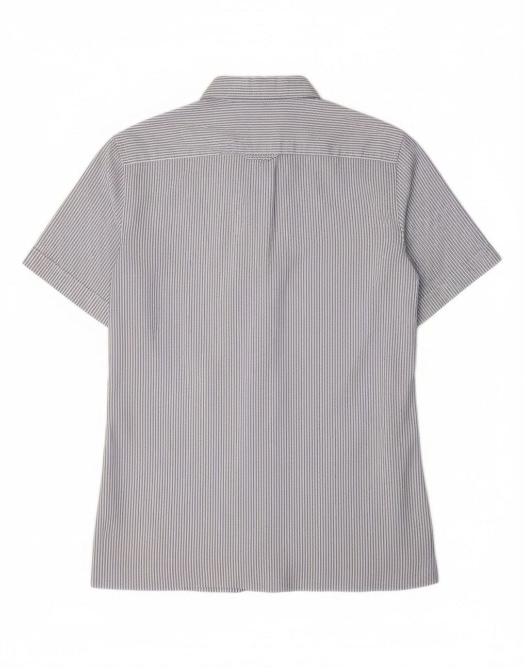 TOMMY HILFIGER Mens Slim Fit Short Sleeve Shirt Medium Blue Pinstripe
