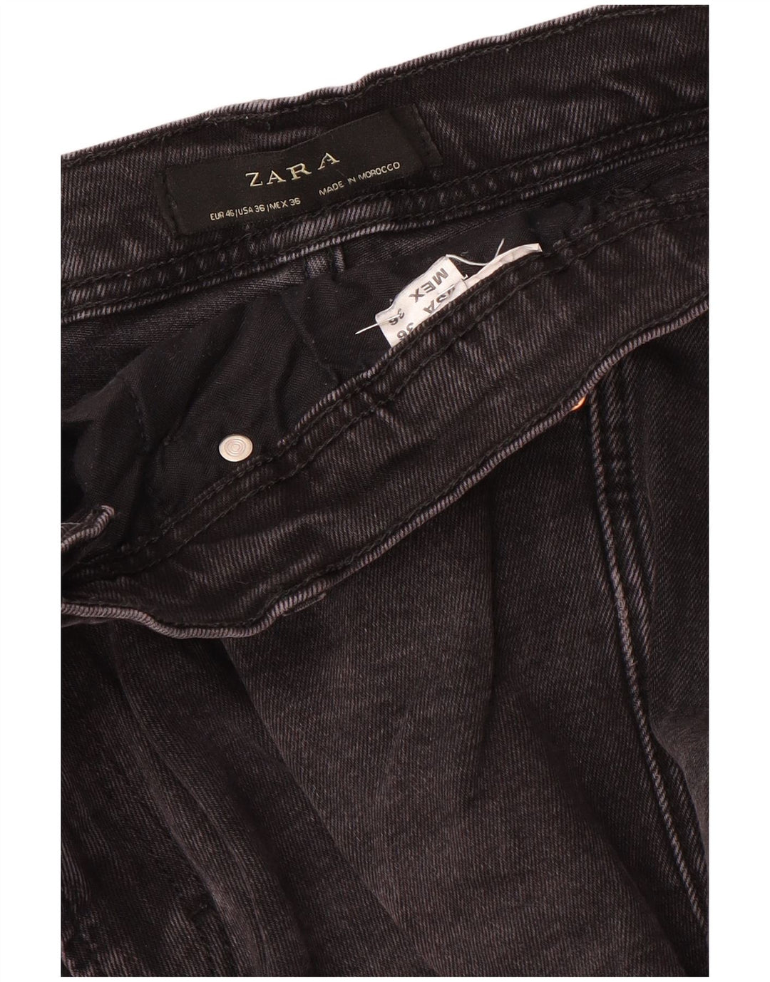 Zara Mens Slim Jeans EU 46 XL W36 L30 Grey