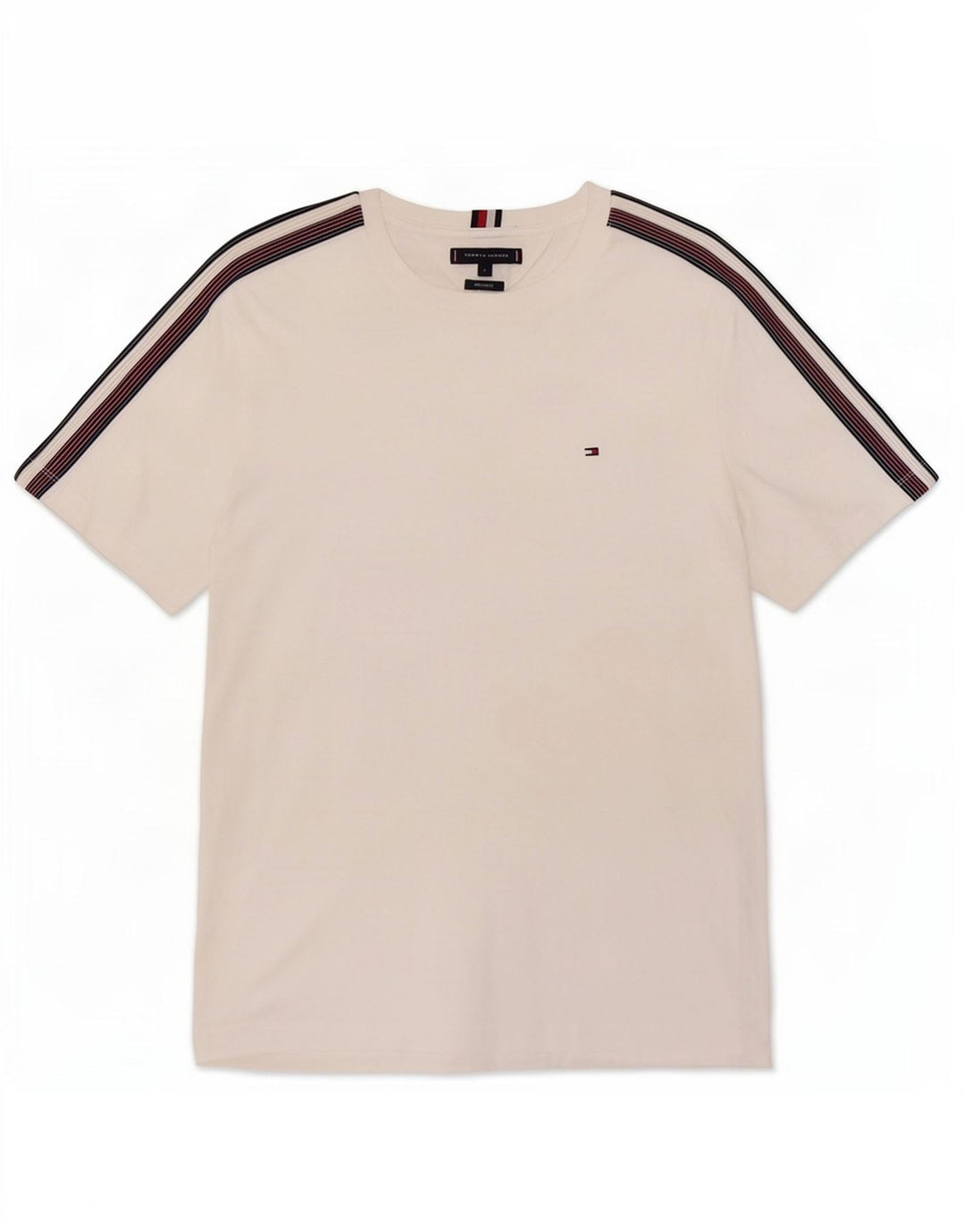 Tommy Hilfiger Mens Regular Fit T-Shirt Top Large White Cotton