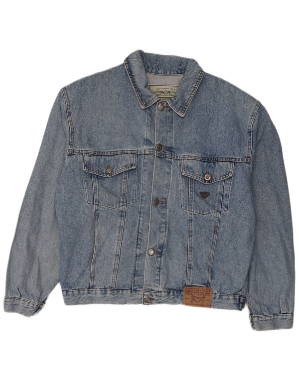 Vintage Mens Denim Jacket UK 42 XL Blue Cotton