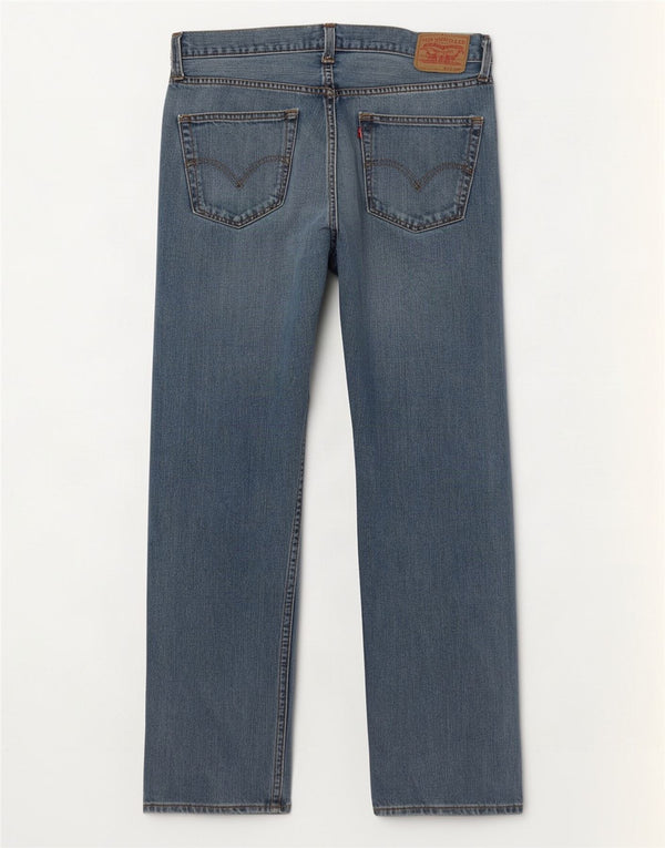 Levi's Mens 501 Straight Jeans W36 L32 Blue Cotton