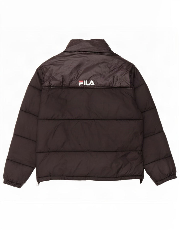 Fila Mens Padded Jacket UK 38 Medium Black Nylon