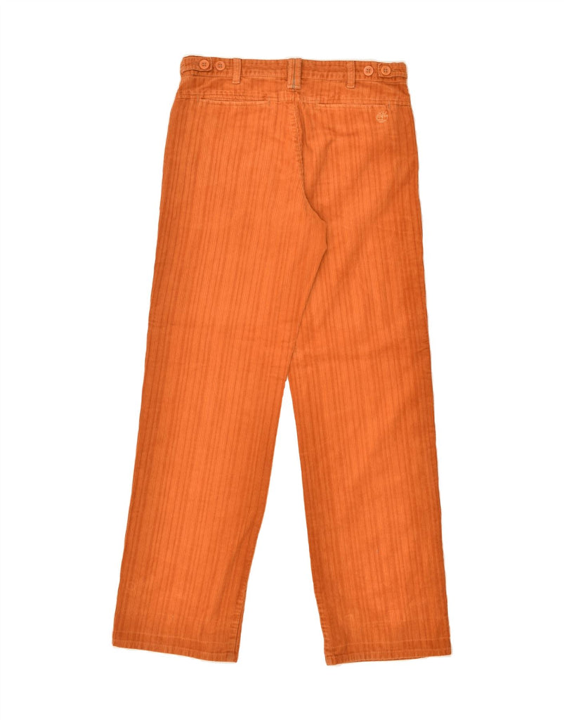 TIMBERLAND Womens Straight Corduroy Trousers W30 L32  Orange Cotton | Vintage Timberland | Thrift | Second-Hand Timberland | Used Clothing | Messina Hembry 