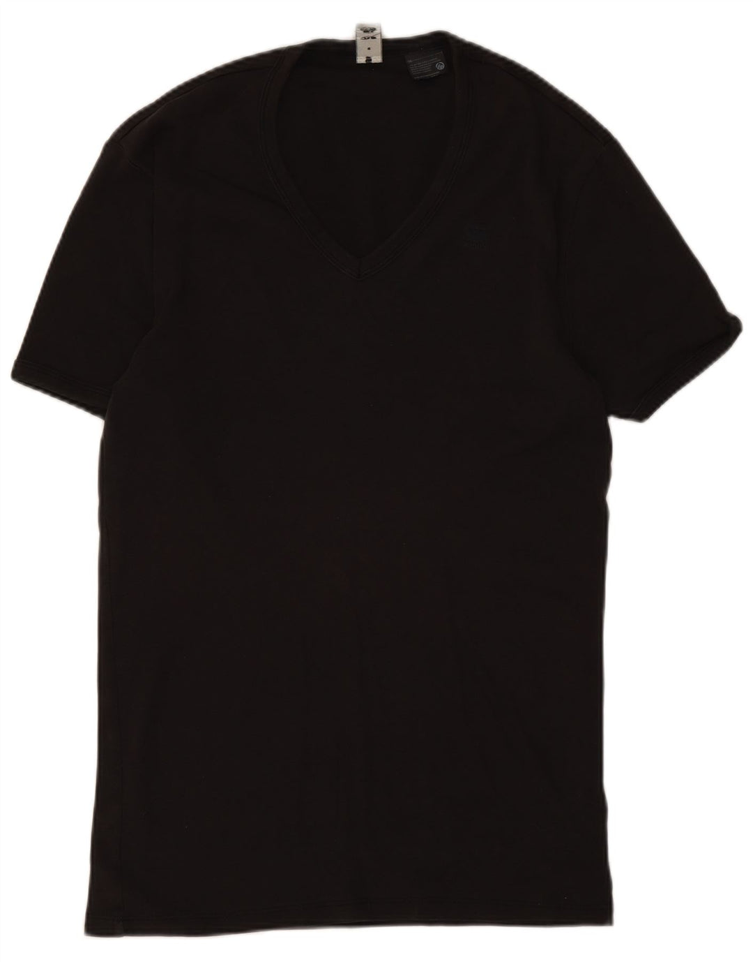 G-Star Womens T-Shirt Top UK 10 Small Black Cotton
