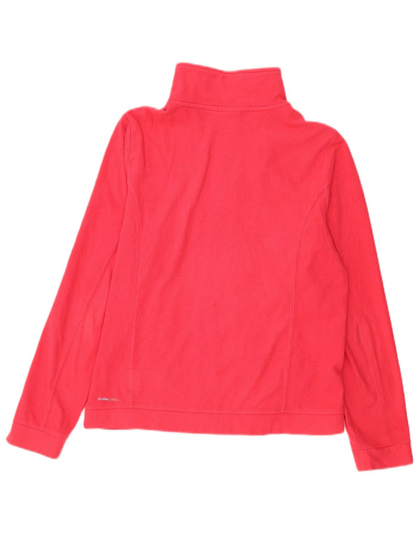 Adidas Womens Fleece Jacket UK 16 Large  Red Polyester
