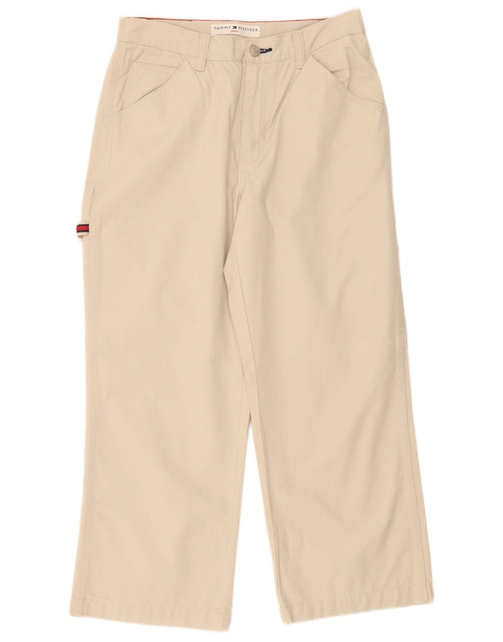 Tommy Hilfiger Womens Cargo Cropped Trousers US 6 Medium W28 L24 White