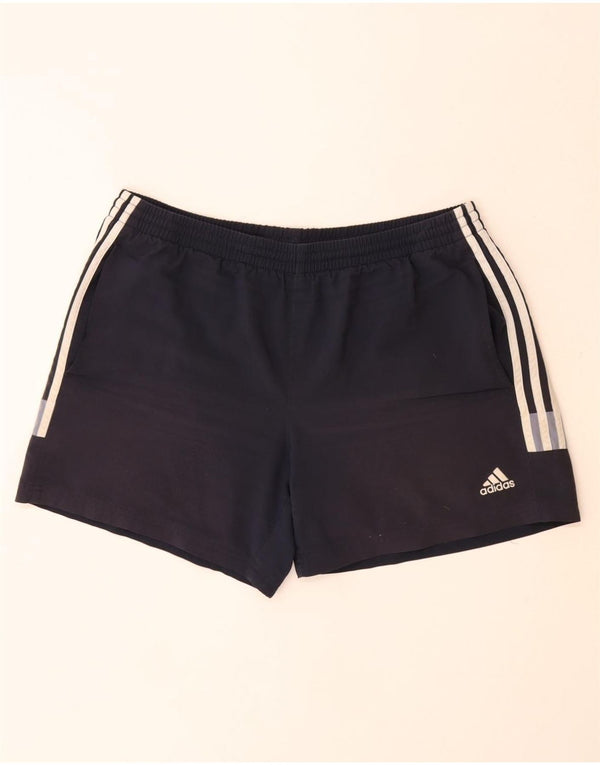 ADIDAS Mens Clima 365 Sport Shorts XL  Navy Blue Colourblock Polyester