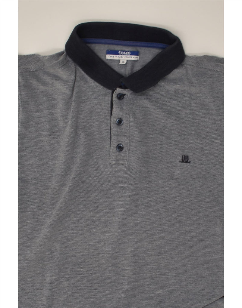 JULES Mens Polo Shirt XL Grey | Vintage Jules | Thrift | Second-Hand Jules | Used Clothing | Messina Hembry 