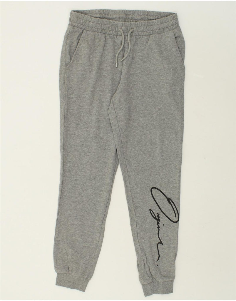 JACK & JONES Mens Graphic Tracksuit Trousers Joggers Medium Grey Cotton | Vintage Jack & Jones | Thrift | Second-Hand Jack & Jones | Used Clothing | Messina Hembry 