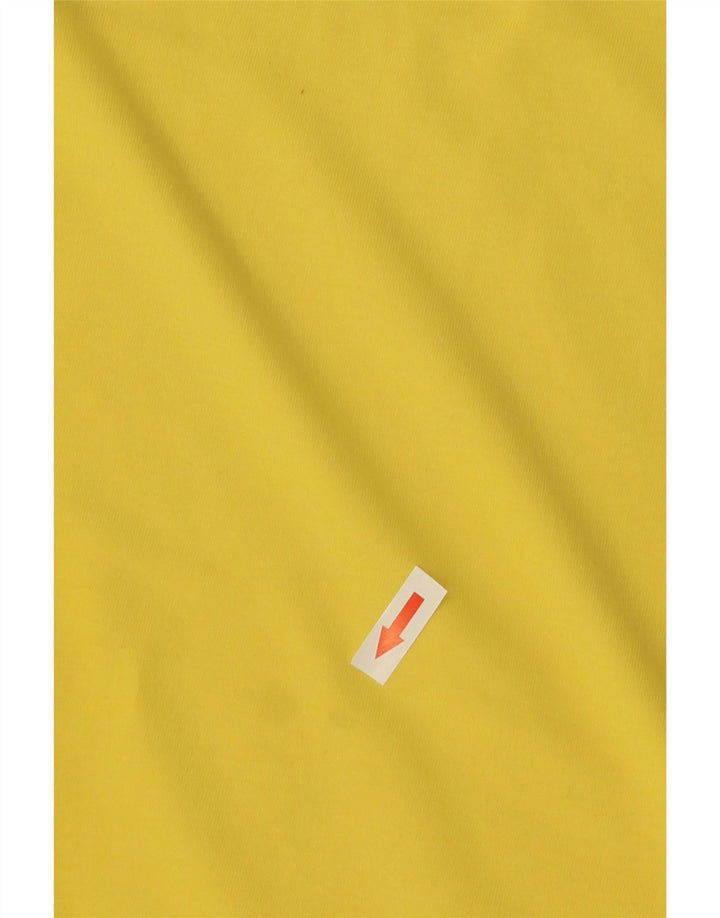 Adidas Mens T-Shirt Top Medium Yellow