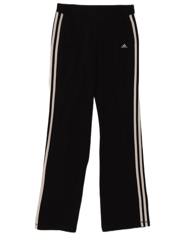 Adidas Girls Climalite Tracksuit Trousers 14-15 Years Black Polyester