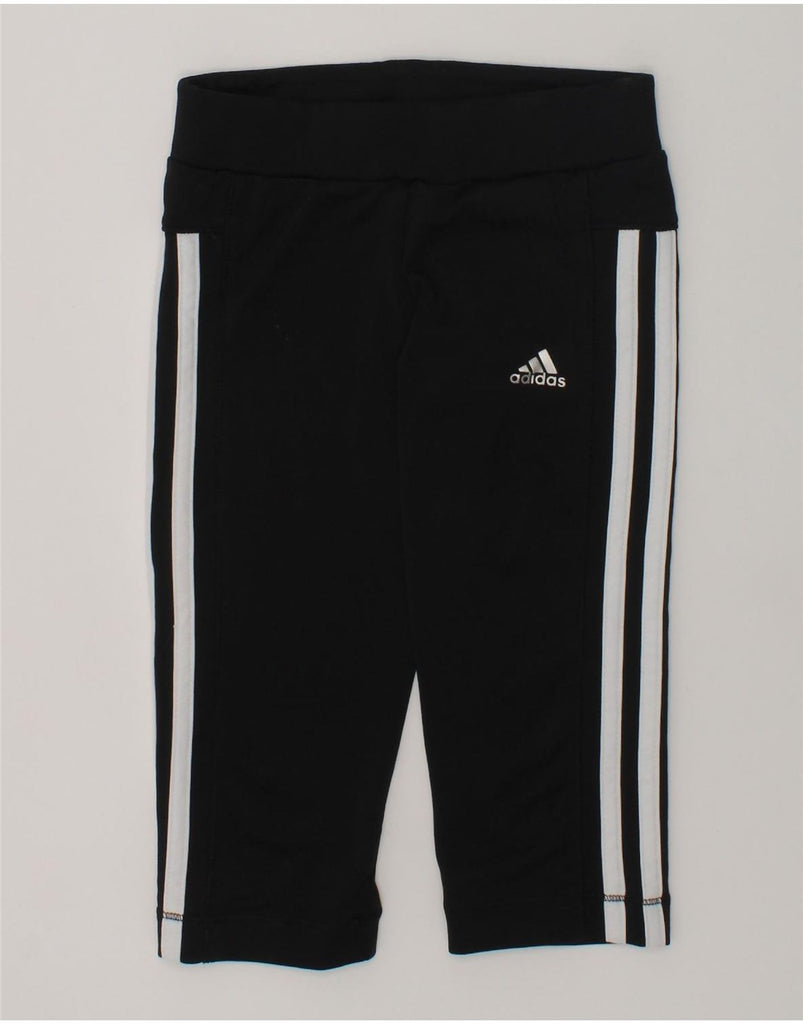 ADIDAS Girls Climalite Tracksuit Trousers 5-6 Years Black Polyester | Vintage Adidas | Thrift | Second-Hand Adidas | Used Clothing | Messina Hembry 