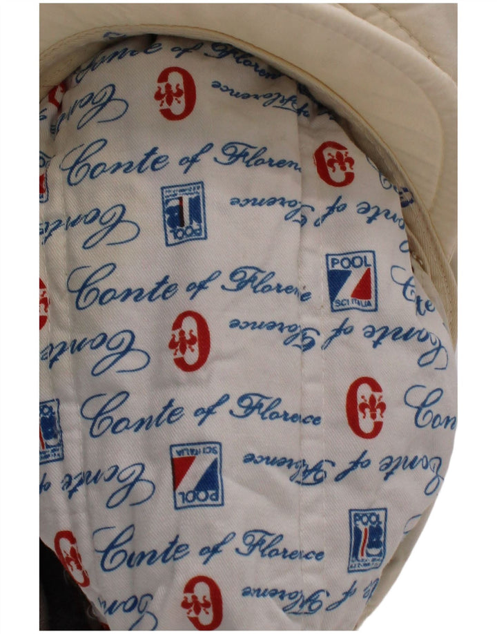 Conte of Florence Mens Flat Cap One Size Off White