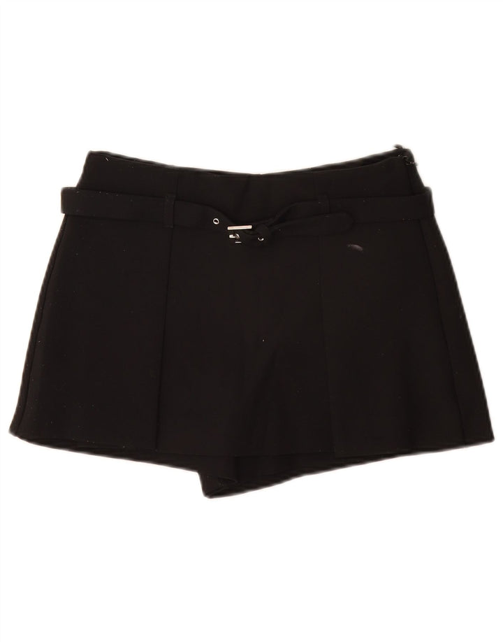 Zara Womens Casual Shorts XS W24 Black Polyester