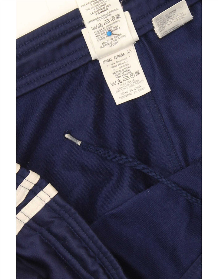 Adidas Mens Tracksuit Trousers Large Navy Blue Polyester