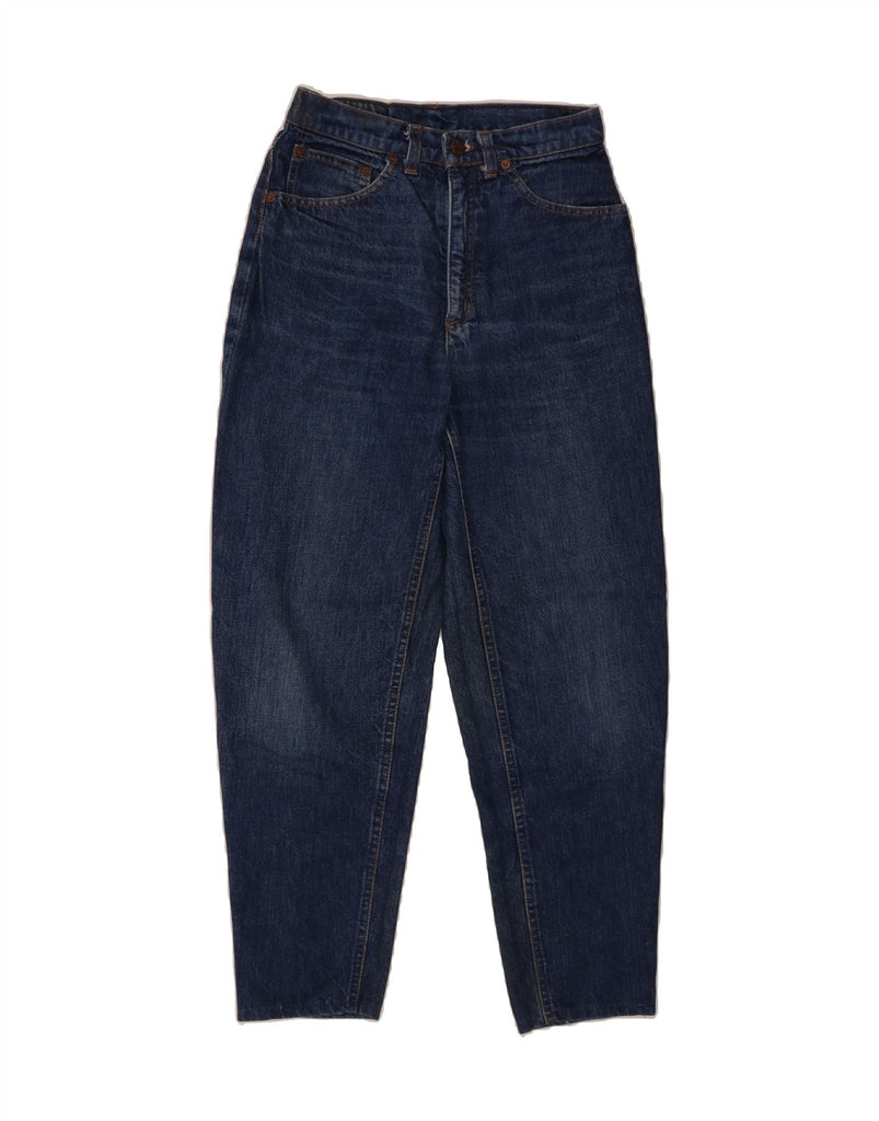 AMERICANINO Womens High Rise Loose Jeans W26 L27 Navy Blue Cotton Vintage Americanino and Second-Hand Americanino from Messina Hembry 