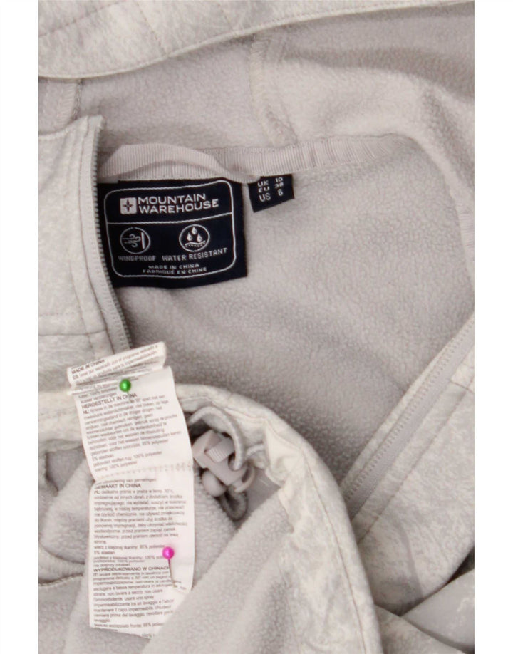 Mountain Warehouse Womens Graphic Windbreaker Jacket UK 10 Small Grey