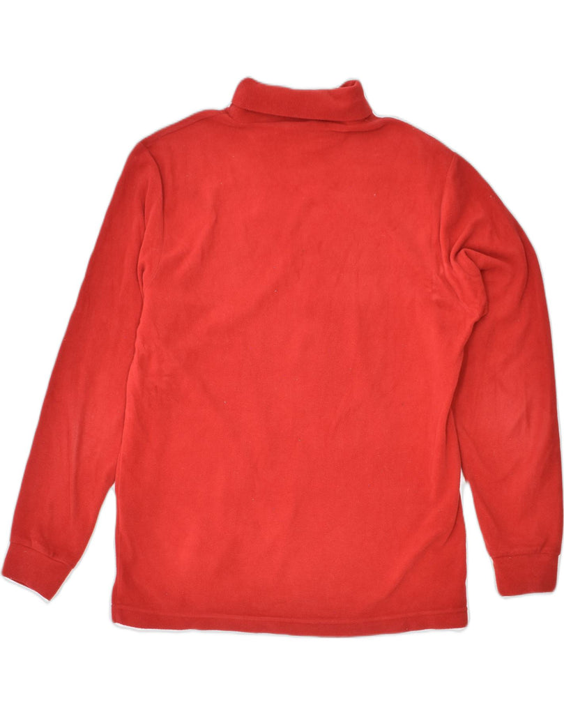 INVICTA Mens Fleece Roll Neck Jumper Sweater Medium Red Polyester | Vintage | Thrift | Second-Hand | Used Clothing | Messina Hembry 