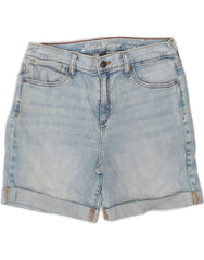 EDDIE BAUER Womens Boyfriend Mid Rise Denim Shorts US 4 Small W30 Blue