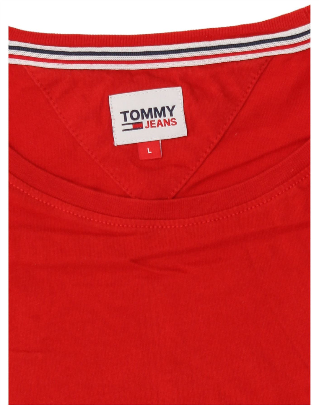 Tommy Hilfiger Womens T-Shirt Top UK 14 Large Red