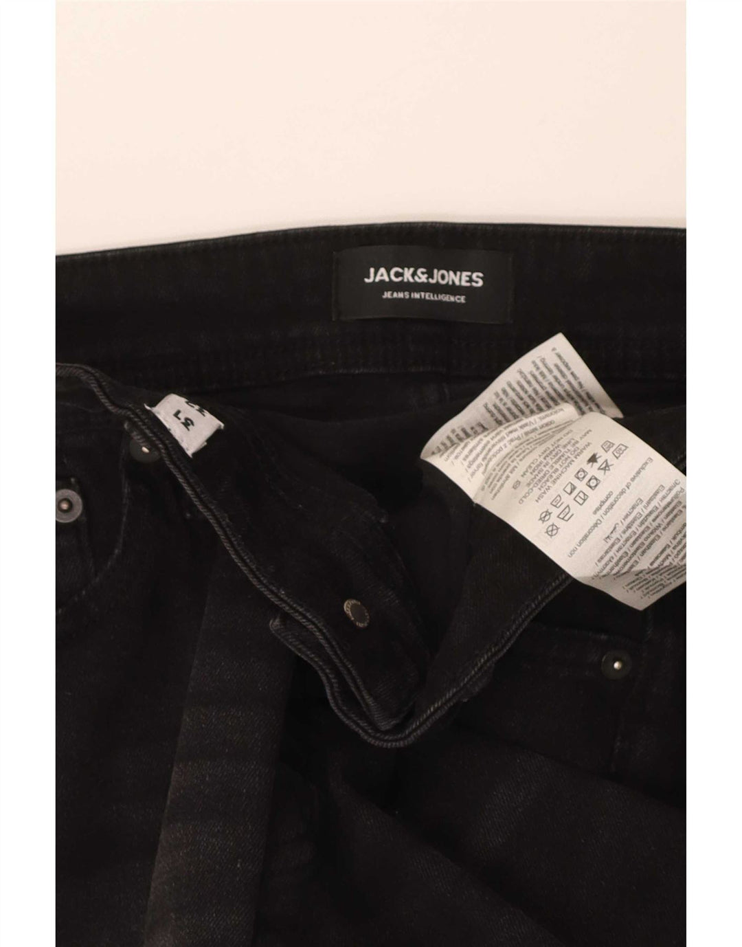 Jack & Jones Mens GLENN Slim Jeans W31 L32 Black Cotton