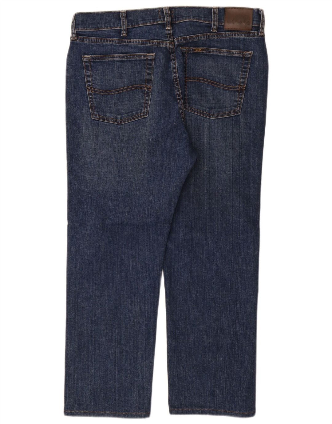 Lee Mens Straight Jeans W34 L29 Blue Cotton