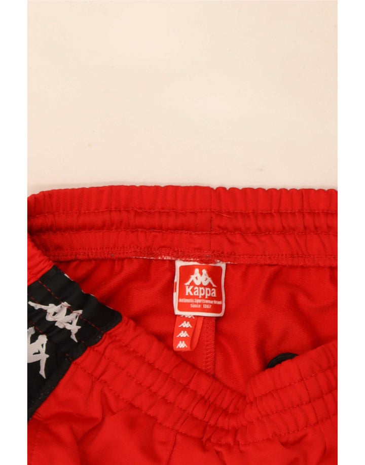 Kappa Mens Graphic Tracksuit Trousers Joggers Medium Red Colourblock