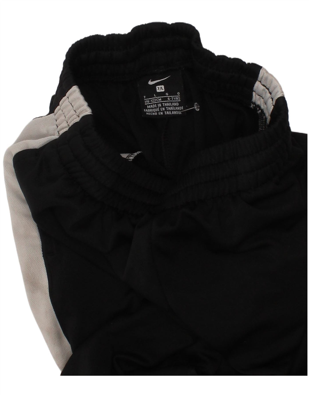 Nike Boys Tracksuit Trousers 6-7 Years Large Black Colourblock Polyester