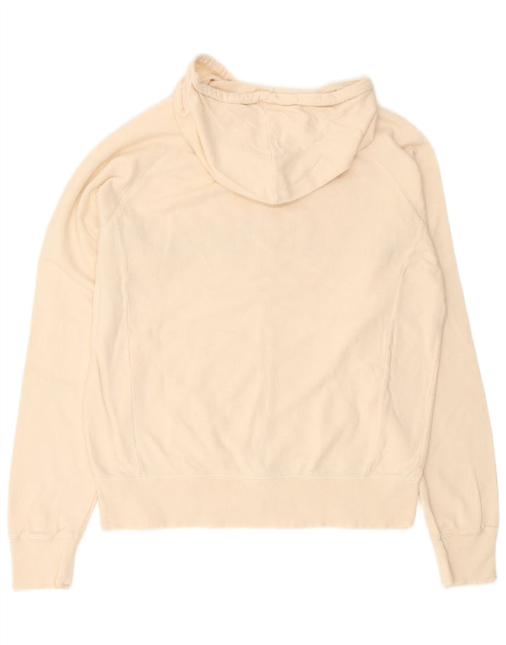 Sasch Mens Graphic Zip Hoodie Sweater Large Off White Cotton