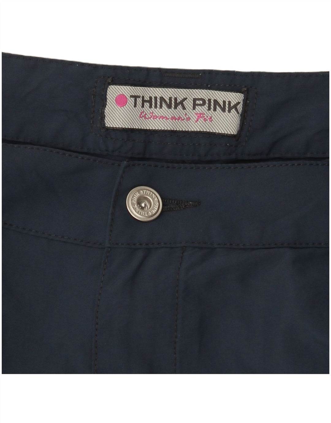 THINK PINK Womens Cargo Shorts W30 Medium Navy Blue